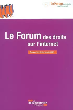 Couverture du produit · Le forum des droits sur l'internet - rapport d'activité