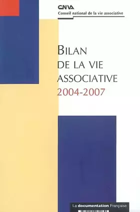 Couverture du produit · Bilan de la vie associative 2004-2007