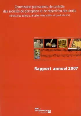 Couverture du produit · Rapport annuel 2007