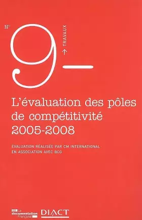Couverture du produit · L'évaluation des pôles de compétitivité