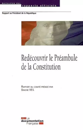 Couverture du produit · Redécouvrir le préambule de la constitution