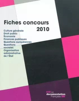 Couverture du produit · Fiches Concours 2010