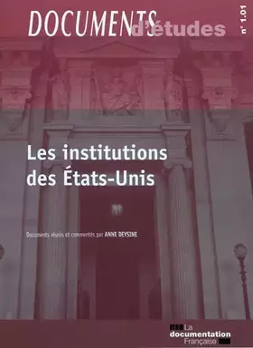 Couverture du produit · Les institutions des Etats-Unis