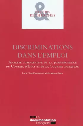 Couverture du produit · Discriminations dans l'emploi - Analyse comparative de la jurisprudence
