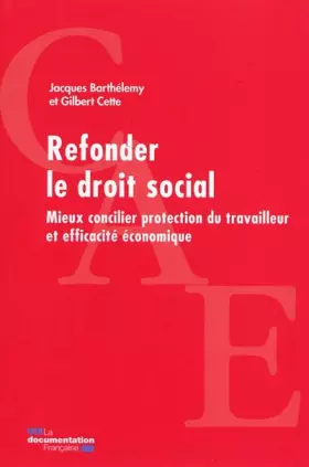 Couverture du produit · Refondation du droit social - CAE Poche