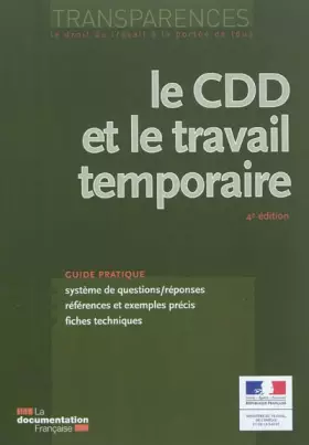 Couverture du produit · Le CDD et le travail temporaire (4e édition)