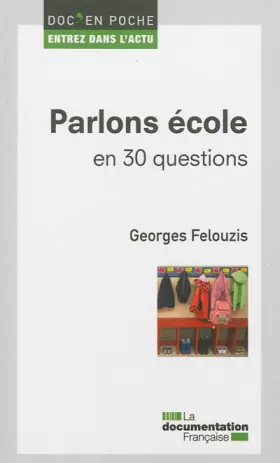 Couverture du produit · Parlons école en 30 questions
