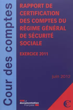 Couverture du produit · Rapport de certification des comptes du régime général de sécurite sociale