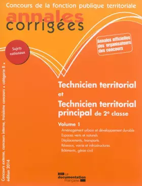 Couverture du produit · Technicien territorial et technicien territorial principal de 2e classe
