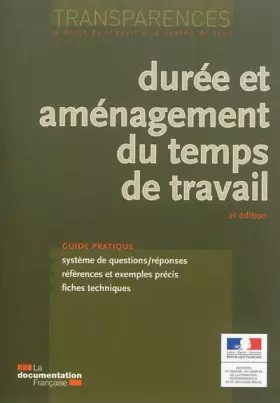 Couverture du produit · Durée et aménagement du temps de travail