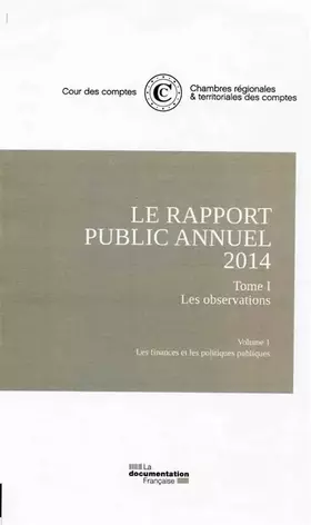 Couverture du produit · Pack 5 v - Le rapport public annuel de la cour des comptes