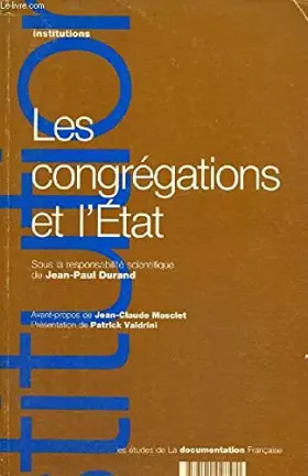 Couverture du produit · Les congrégations et l'Etat