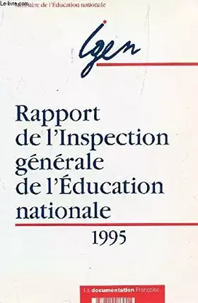 Couverture du produit · Rapport 95 Inspection Gen Education Nation