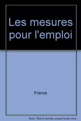 Couverture du produit · Mesures pour l'emploi