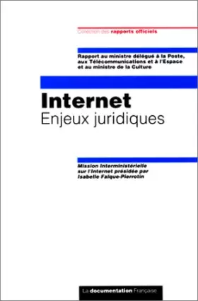 Couverture du produit · Internet. Enjeux juridiques