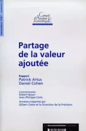 Couverture du produit · Partage de la valeur ajoutée