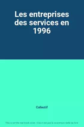 Couverture du produit · Les entreprises des services en 1996