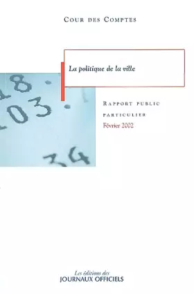 Couverture du produit · La politique de la ville