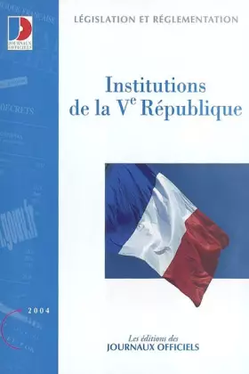 Couverture du produit · Institutions de la Ve République