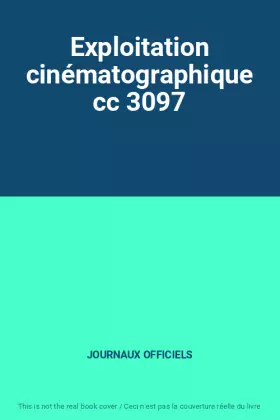 Couverture du produit · Exploitation cinématographique cc 3097