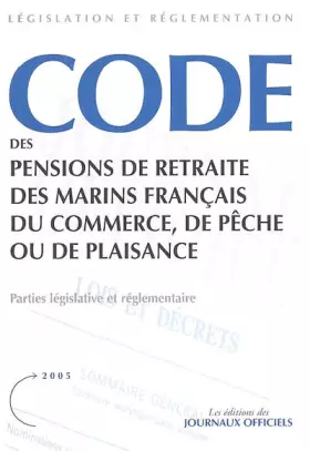 Couverture du produit · Code des pensions de retraite des marins français du commerce, de pêche ou de plaisance
