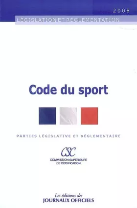 Couverture du produit · Code du sport - brochure 20062/textes mis a jour au 23 septembre 2008