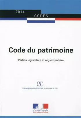 Couverture du produit · Code du patrimoine