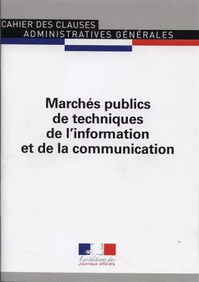 Couverture du produit · Marchés publics de techniques de l'information et de la communication