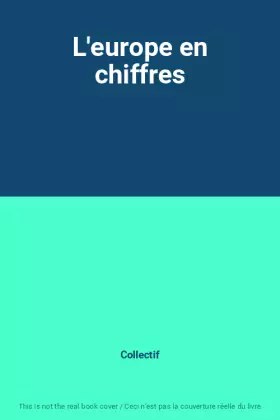 Couverture du produit · L'europe en chiffres