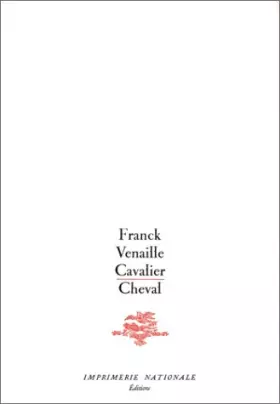 Couverture du produit · Cavalier-cheval