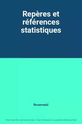 Couverture du produit · Repères et références statistiques