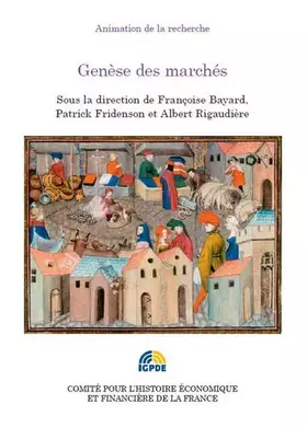 Couverture du produit · Genèse des marchés