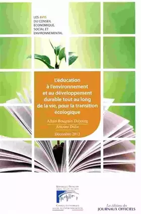 Couverture du produit · L'éducation à l'environnement