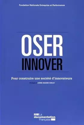 Couverture du produit · Osons l'innovation