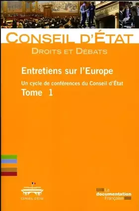 Couverture du produit · Entretiens sur l'Europe