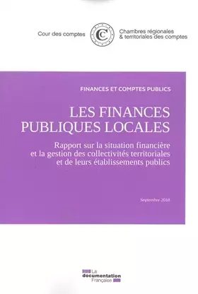 Couverture du produit · Les finances publiques locales