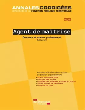 Couverture du produit · Agent de maîtrise 2021 - Concours externe, interne, 3e concours