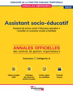 Couverture du produit · Assistant socio-éducatif 2022: Concours catégorie B
