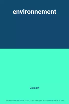 Couverture du produit · environnement