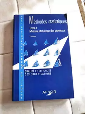 Couverture du produit · Méthodes statistiques