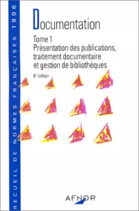 Couverture du produit · DOCUMENTATION-TOME 1