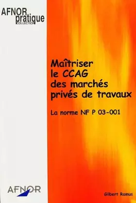 Couverture du produit · Maîtriser ccag marches prives de travaux