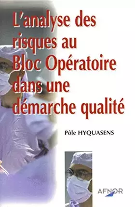 Couverture du produit · ANALYSE RISQUES BLOC OP DEM QUALITE
