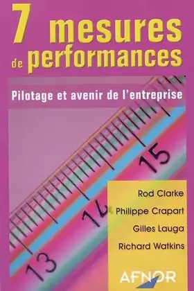 Couverture du produit · 7 mesures de performances : Pilotage et Avenir de l'entreprise