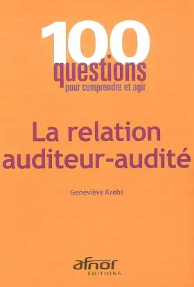 Couverture du produit · La relation auditeur-audité