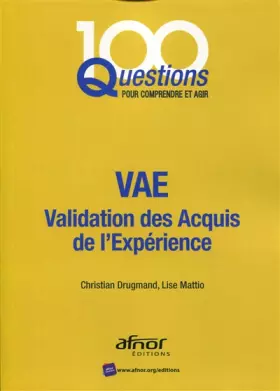 Couverture du produit · VAE: Validation des acquis de l'expérience.