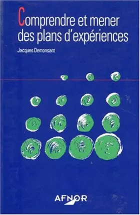 Couverture du produit · Comprendre et mener des plans d'expériences