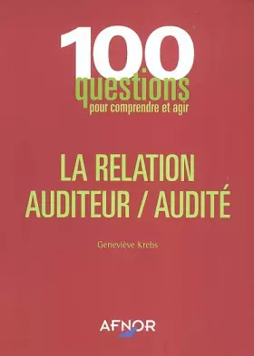 Couverture du produit · La relation auditeur/audité