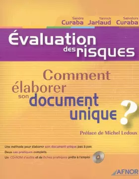 Couverture du produit · Evaluation des riques : Comment élaborer son document unique ? (avec CD-Rom)