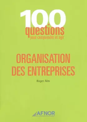 Couverture du produit · Organisation des entreprises